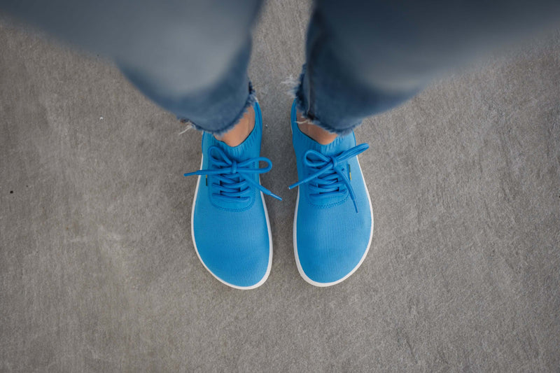 Load image into Gallery viewer, Eco-friendly Barefoot Sneakers Be Lenka Stride - Blue &amp; White

