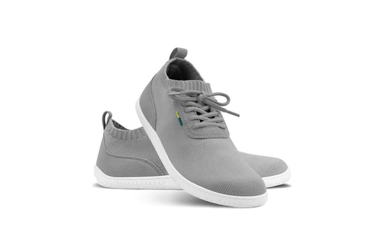 Eco-friendly Barefoot Sneakers - Be Lenka Stride - Grey & White