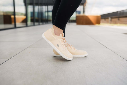 Eco-friendly Barefoot Sneakers Be Lenka Swift - Beige Cream