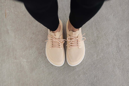 Eco-friendly Barefoot Sneakers Be Lenka Swift - Beige Cream