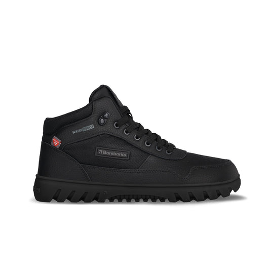 Barebarics UrbanEdge All Black – Waterproof Winter Barefoot Boots