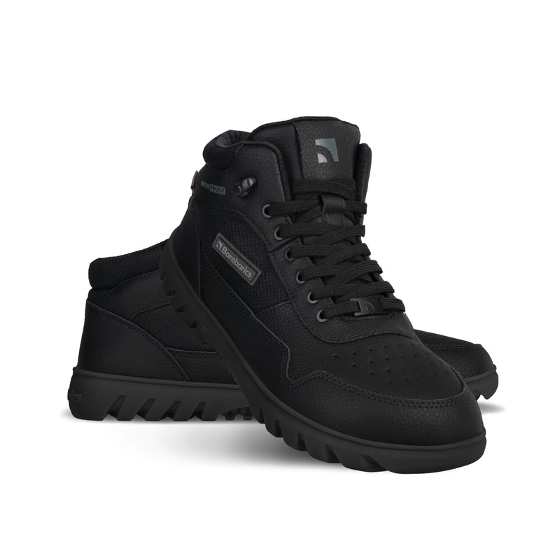 Load image into Gallery viewer, Barebarics UrbanEdge All Black – Waterproof Winter Barefoot Boots
