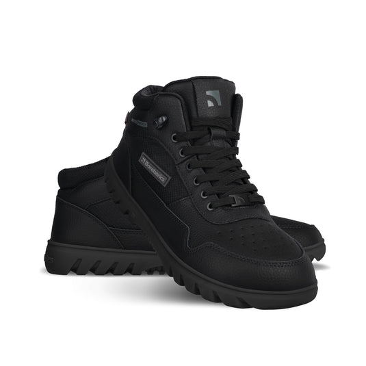 Barebarics UrbanEdge All Black – Waterproof Winter Barefoot Boots