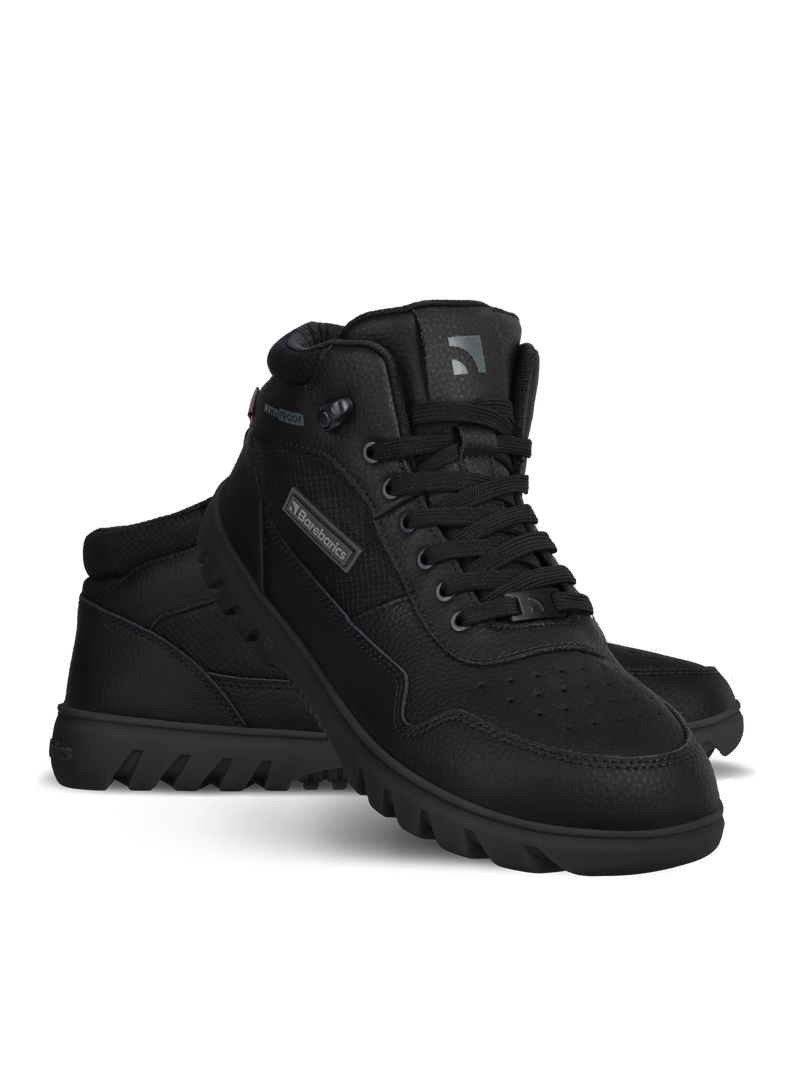 Load image into Gallery viewer, Barebarics UrbanEdge All Black – Waterproof Winter Barefoot Boots
