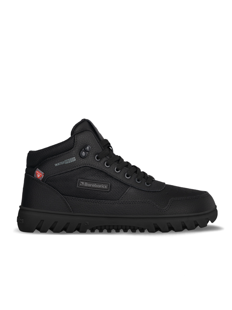 Load image into Gallery viewer, Barebarics UrbanEdge All Black – Waterproof Winter Barefoot Boots
