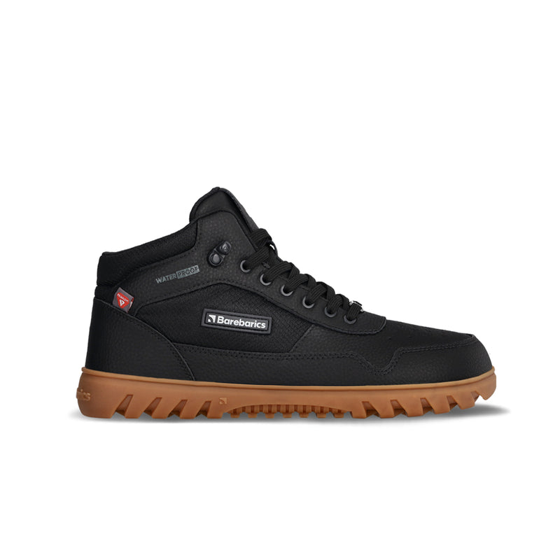Load image into Gallery viewer, Barebarics UrbanEdge Black – Waterproof Winter Barefoot Boots
