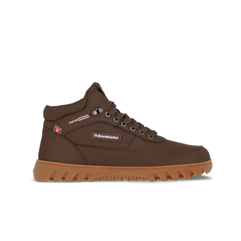 Load image into Gallery viewer, Barebarics UrbanEdge Dark Brown – Waterproof Winter Barefoot Boots
