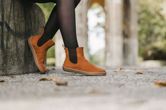 Eco-friendly Barefoot Boots Be Lenka Entice Neo - Cinnamon Brown