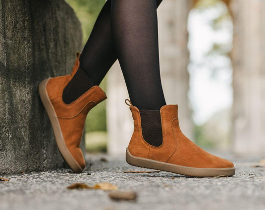 Eco-friendly Barefoot Boots Be Lenka Entice Neo - Cinnamon Brown