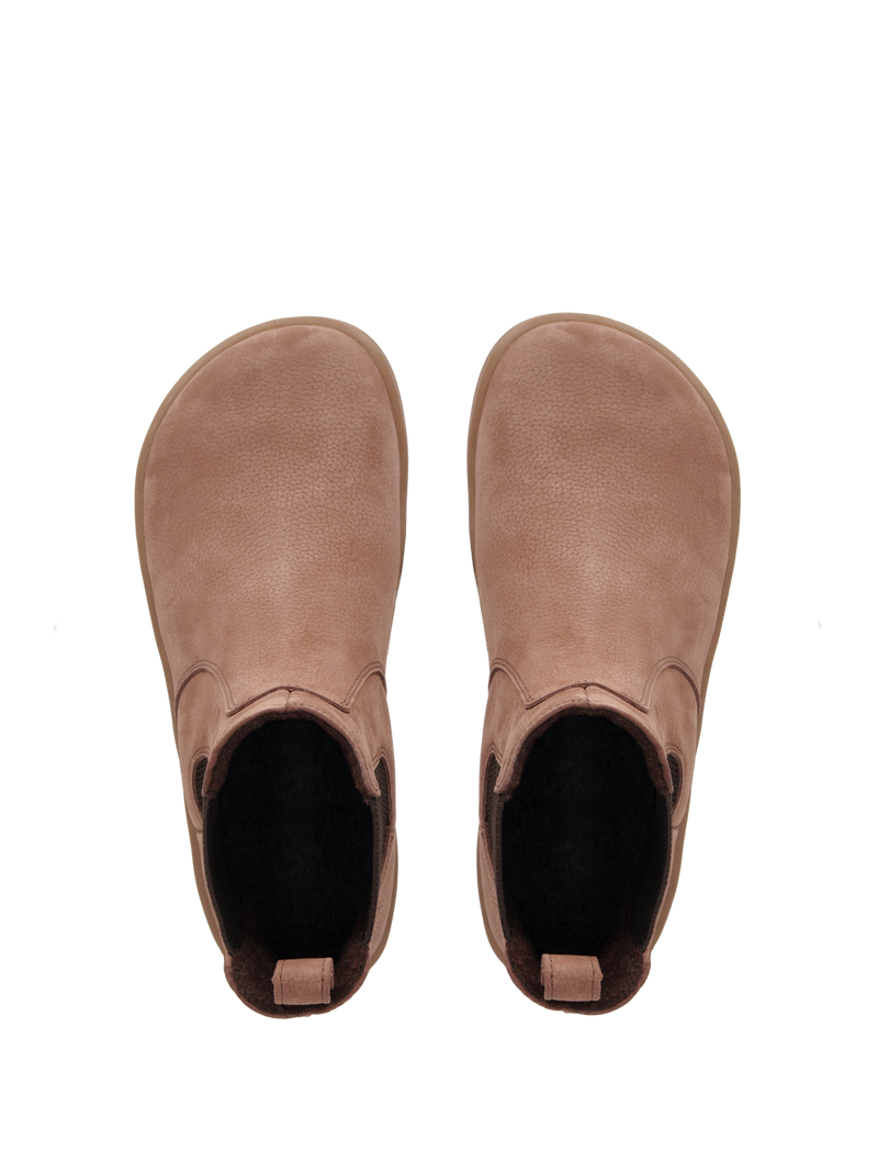 Load image into Gallery viewer, Be Lenka Entice Neo Barefoot Boots in matte brown, minimalist design for winter comfort and foot freedom.
