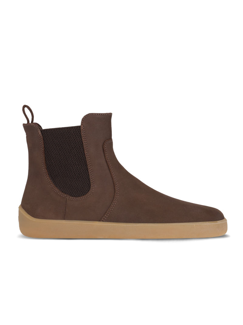 Load image into Gallery viewer, Be Lenka Entice Neo Barefoot Boots in Matte Dark Brown, ideal for cooler months with a stylish design and wide toe box.
