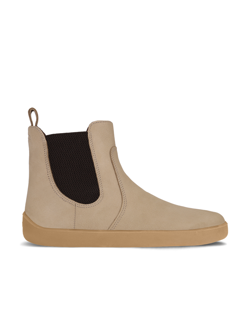 Load image into Gallery viewer, Be Lenka Entice Neo Barefoot Boots in Matt Sand, featuring a sleek design and flexible sole for natural movement.
