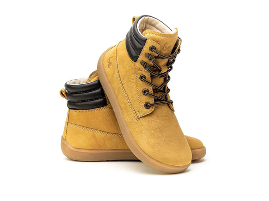 Eco-friendly Barefoot Boots Be Lenka Nevada Neo - Mustard