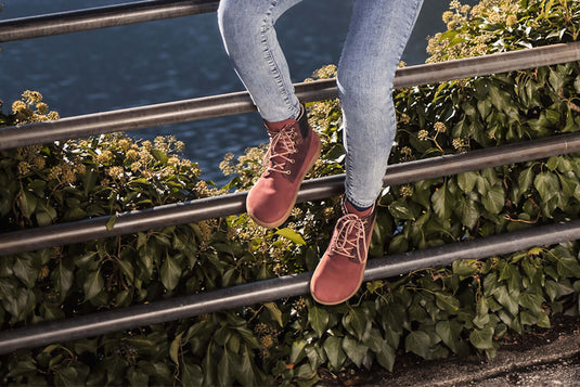 Eco-friendly Barefoot Boots Be Lenka Nevada Neo - Burgundy