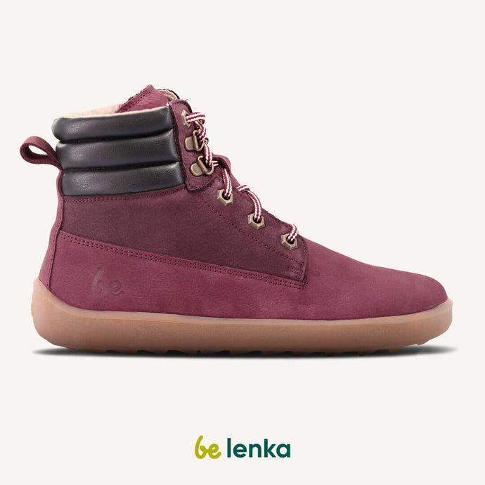 Eco-friendly Barefoot Boots Be Lenka Nevada Neo - Burgundy