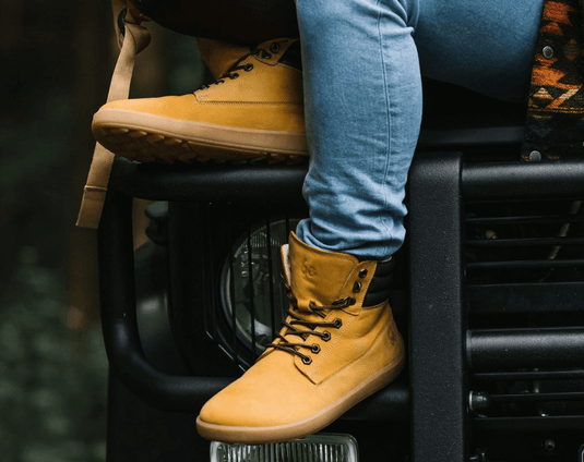 Eco-friendly Barefoot Boots Be Lenka Nevada Neo - Mustard