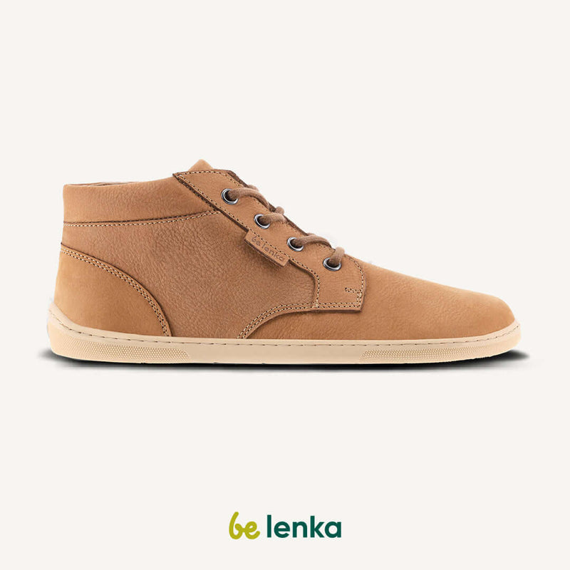 Load image into Gallery viewer, Eco-friendly Barefoot Shoes - Be Lenka - Synergy - Cognac &amp; Beige
