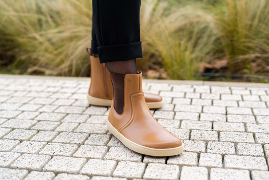 Be Lenka Allure Barefoot Boots - Light Cognac
