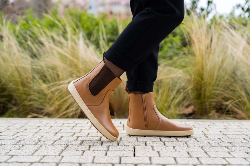 Load image into Gallery viewer, Be Lenka Allure Barefoot Boots - Light Cognac
