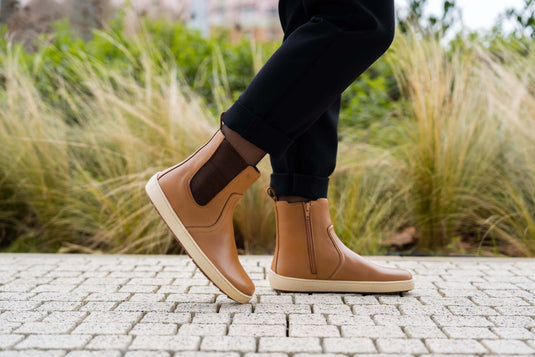 Be Lenka Allure Barefoot Boots - Light Cognac