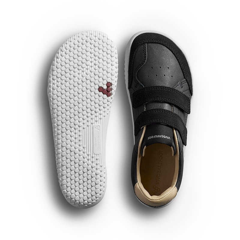 Load image into Gallery viewer, Vivobarefoot Gobi Sneaker Kids Obsidian
