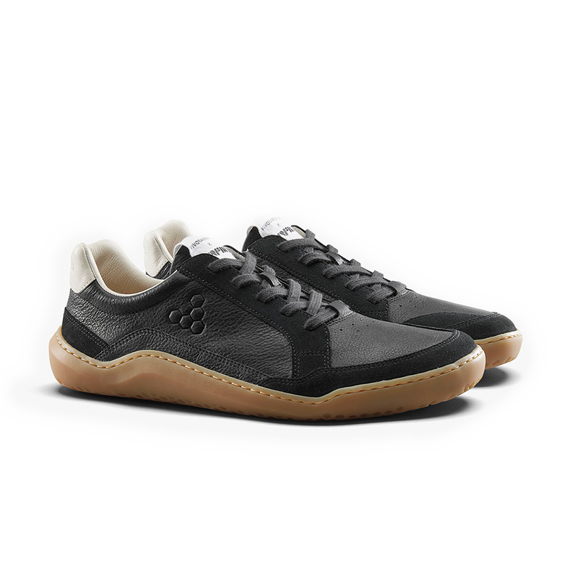 Load image into Gallery viewer, Vivobarefoot Gobi II Sneaker Premium Leather Mens Raven
