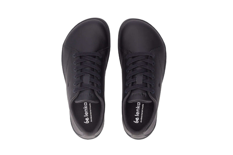 Load image into Gallery viewer, Be Lenka Core all black barefoot sneakers with clean lines and stylish design, perfect for everyday wear.
