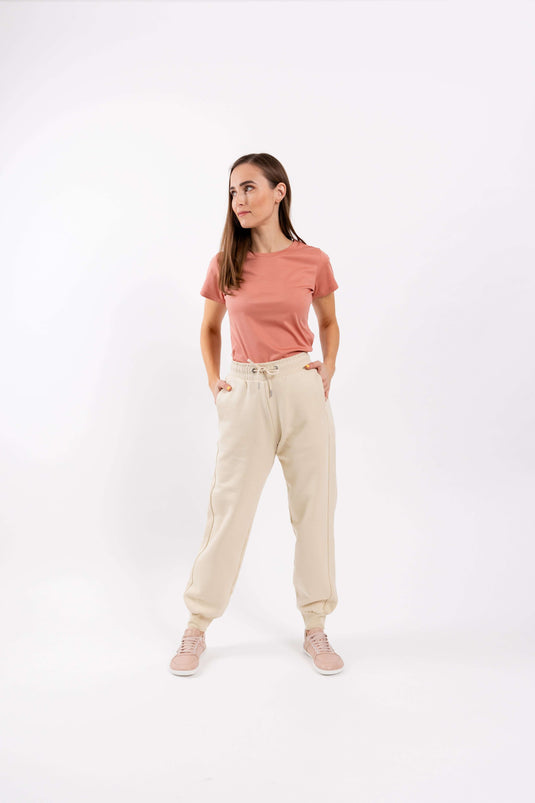 Women's Round Neck t-shirt Be Lenka Essentials - Salmon Pink
