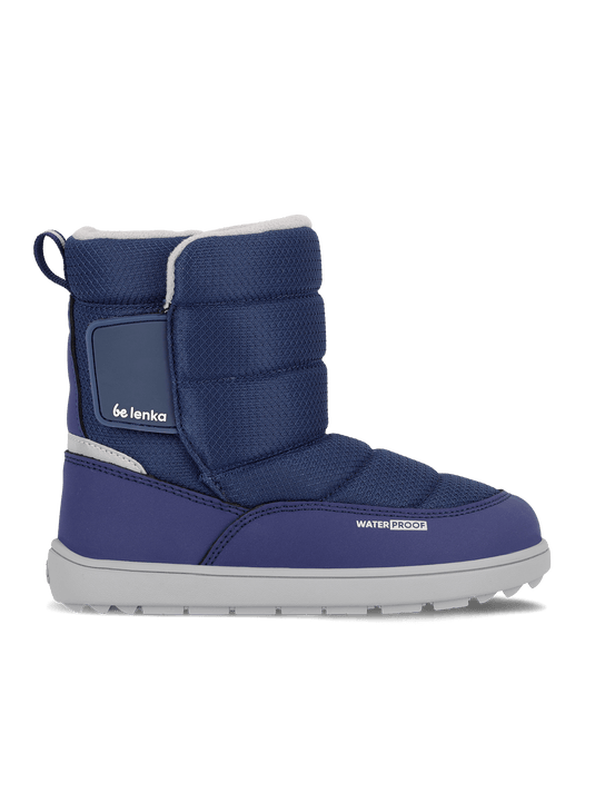 Kids Barefoot Snow Boots – Be Lenka Ailo Dark Blue