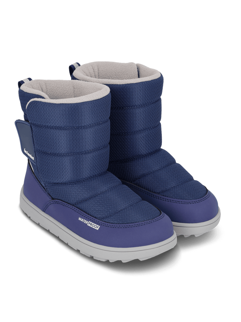 Load image into Gallery viewer, Be Lenka Ailo Junior Kids Barefoot Snow Boots - Dark Blue
