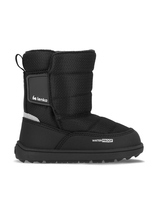 Be Lenka Ailo Preschool Kids Snow Boots – All Black Waterproof