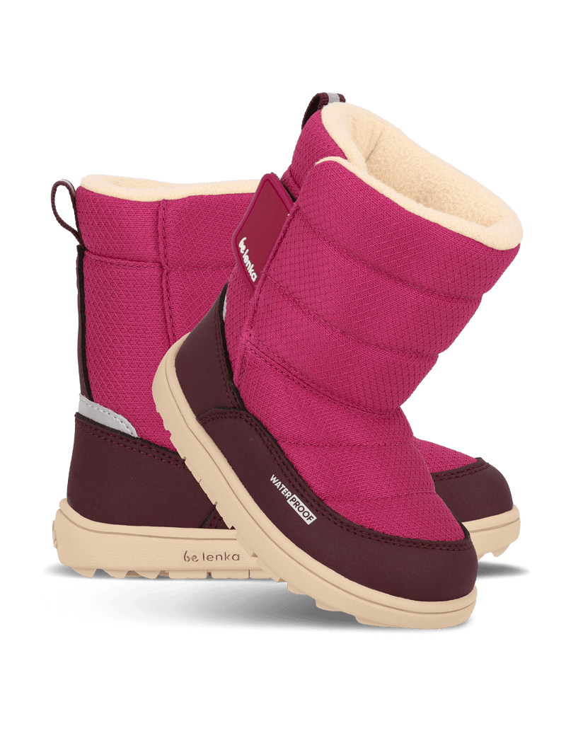 Load image into Gallery viewer, Be Lenka Ailo Preschool Kids Barefoot Snow Boots – Berry
