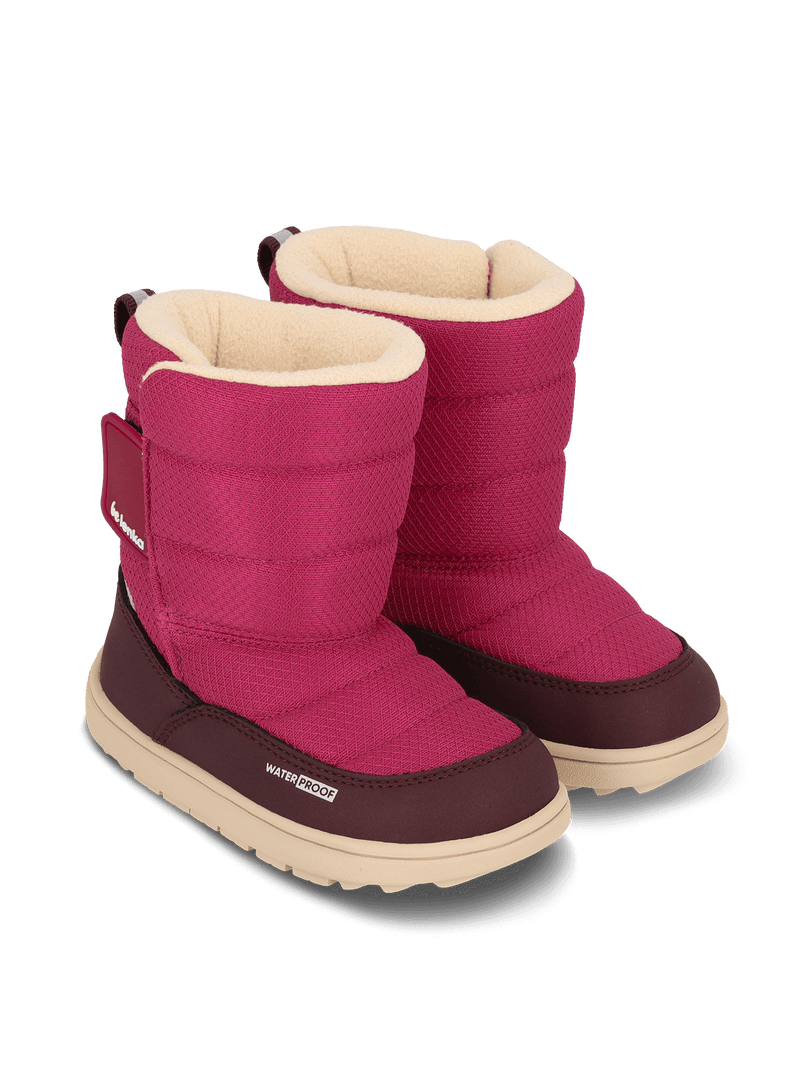 Load image into Gallery viewer, Be Lenka Ailo Preschool Kids Barefoot Snow Boots – Berry
