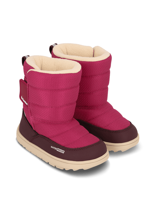 Be Lenka Ailo Preschool Kids Barefoot Snow Boots – Berry
