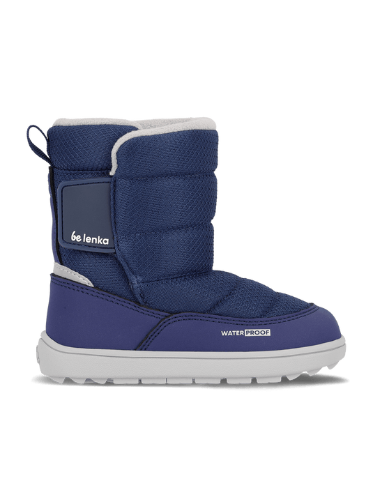 Be Lenka Ailo Preschool Kids Barefoot Snow Boots – Dark Blue