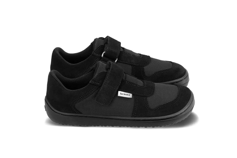 Load image into Gallery viewer, Eco-friendly Kids Barefoot sneakers Be Lenka Joy - All Black
