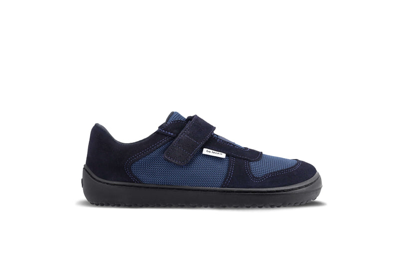 Load image into Gallery viewer, Eco-friendly Kids barefoot sneakers Be Lenka Joy - Dark Blue &amp; Black
