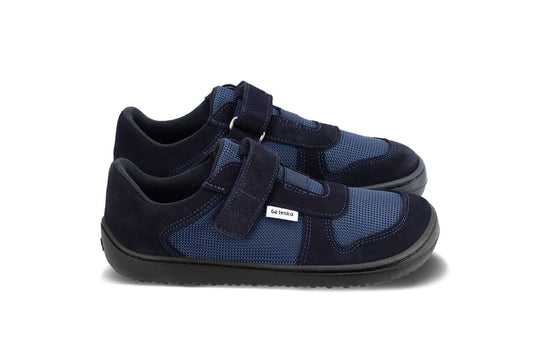 Eco-friendly Kids barefoot sneakers Be Lenka Joy - Dark Blue & Black