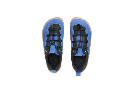 Eco-friendly Be Lenka Kids barefoot sneakers - Xplorer - Blue & Olive Black