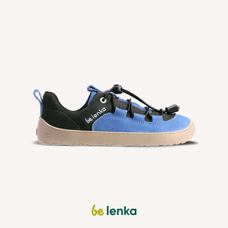 Load image into Gallery viewer, Eco-friendly Be Lenka Kids barefoot sneakers - Xplorer - Blue &amp; Olive Black
