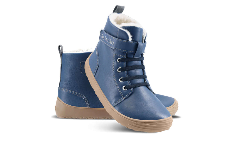 Load image into Gallery viewer, Eco-friendly Winter Kids Barefoot Be Lenka Winter Kids - Ocean Blue
