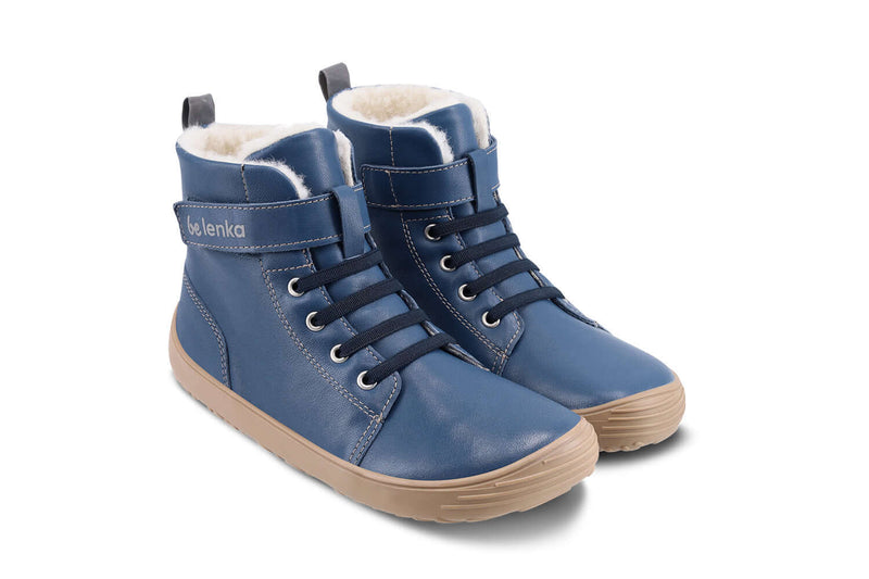 Load image into Gallery viewer, Eco-friendly Winter Kids Barefoot Be Lenka Winter Kids - Ocean Blue
