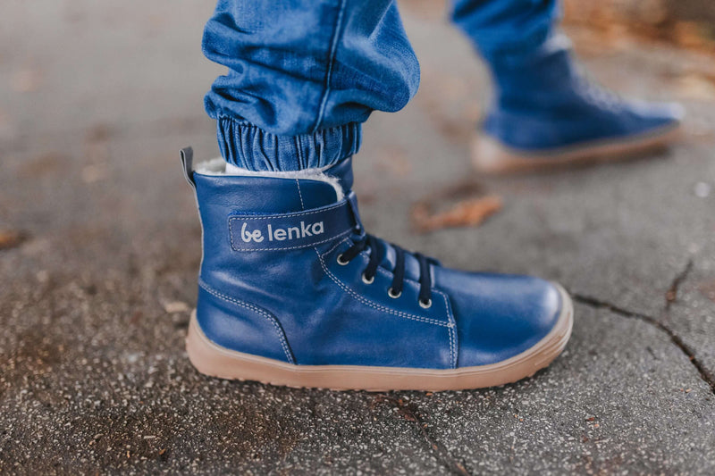 Load image into Gallery viewer, Eco-friendly Winter Kids Barefoot Be Lenka Winter Kids - Ocean Blue
