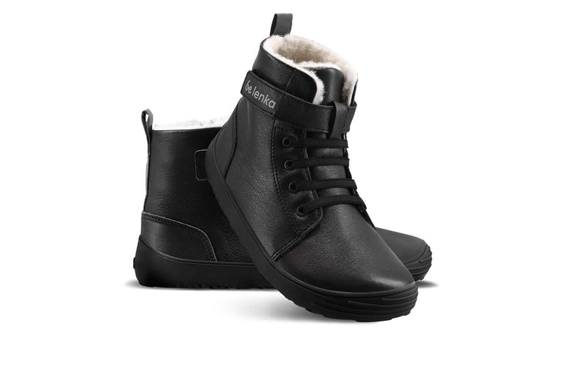 Load image into Gallery viewer, Eco-friendly Winter Kids Barefoot Be Lenka Winter Kids - All Black
