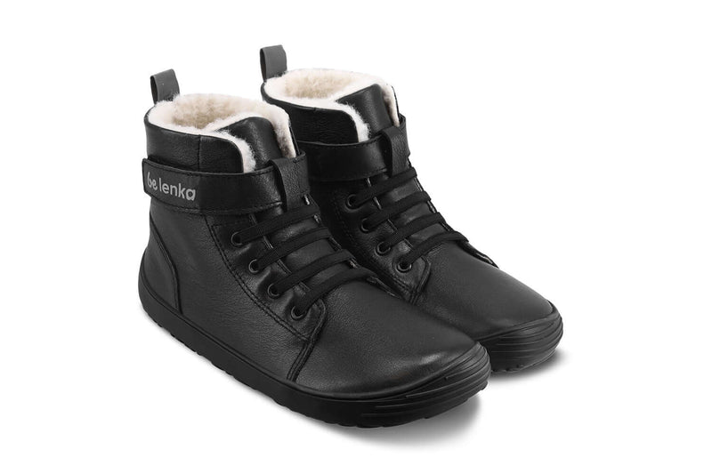 Load image into Gallery viewer, Eco-friendly Winter Kids Barefoot Be Lenka Winter Kids - All Black
