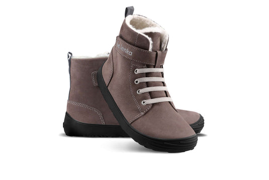 Eco-friendly Winter Kids Barefoot Be Lenka Winter Kids - Chocolate