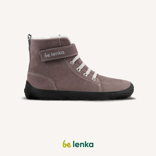 Eco-friendly Winter Kids Barefoot Be Lenka Winter Kids - Chocolate