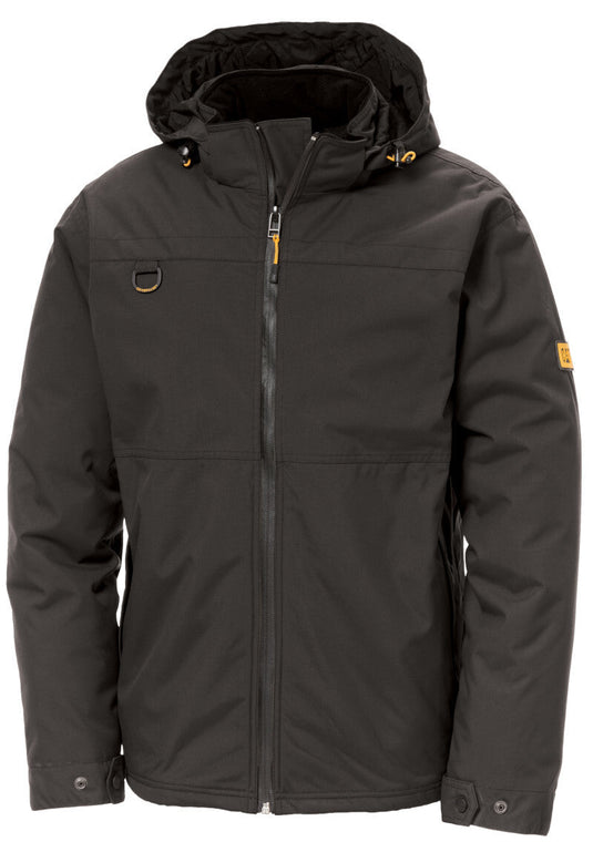 Caterpillar Mens Waterproof Zip Jacket w Hood Chinook CAT Winter Ski - Black