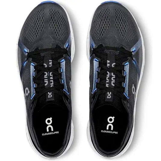On Cloudeclipse Mens Running Shoes in Black/Frost, size 11