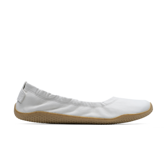 Vivobarefoot Primus Asana Yin Ballerina Leather Womens Limestone